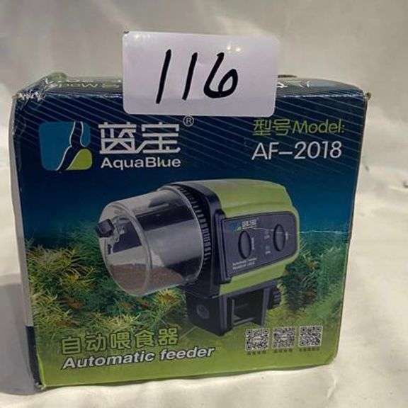 SPORTS AQUA BLUE AUTOMATIC FEEDER MODEL AF2018 Dallas Online Auction