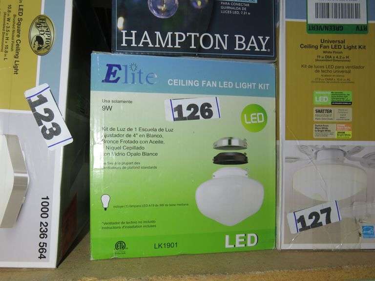 ELITE CEILING FAN LED LIGHT KIT Dallas Online Auction Company