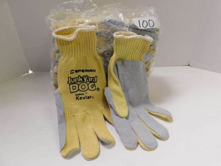 HONEYWELL SPERIAN JUNKYARD DOG DUPOINT KEVLAR INDUSTRIAL WORK GLOVES