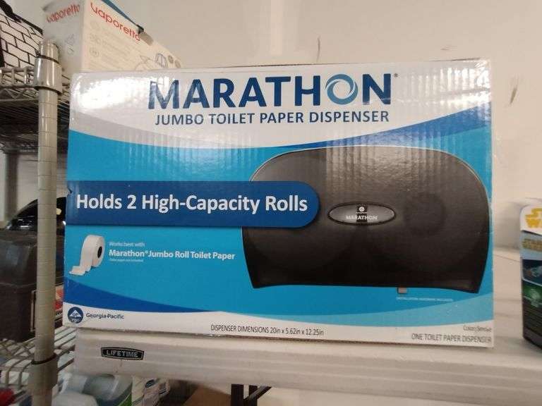 MARATHON NEW JUMBO TOILET PAPER DISPENSER Dallas Online Auction Company