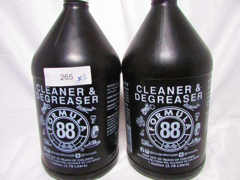 FORMULA 88 CLEANER AND DEGREASER I GALLON Dallas Online Auction Company