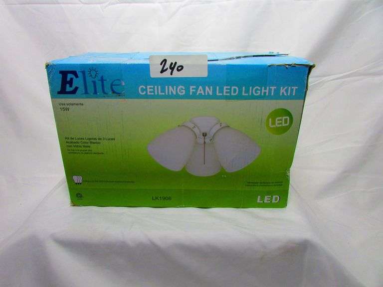 Elite Ceiling Fan LED Light Kit Dallas Online Auction Company