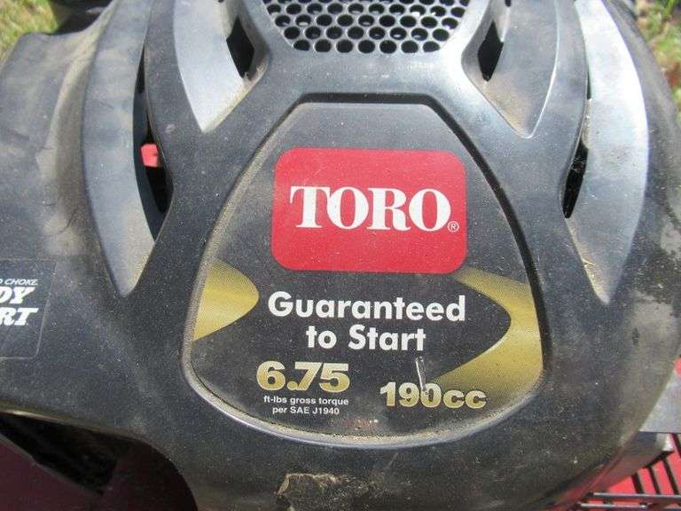 TORO LAWN MOWER 190CC MOTOR WITH BAGGER NOT SHOWN Dallas Online