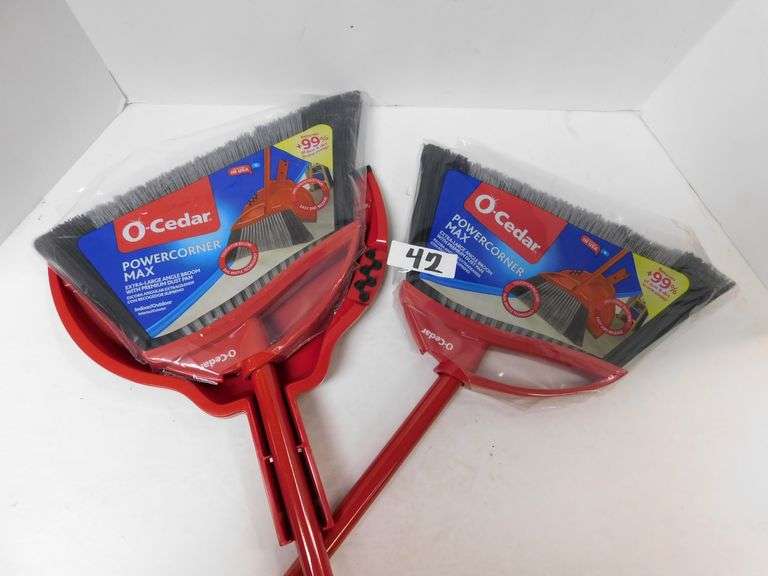 OCEDAR POWER CORNER MAX EXTRA LARGE ANGLE BROOM WITH DUST PAN Dallas