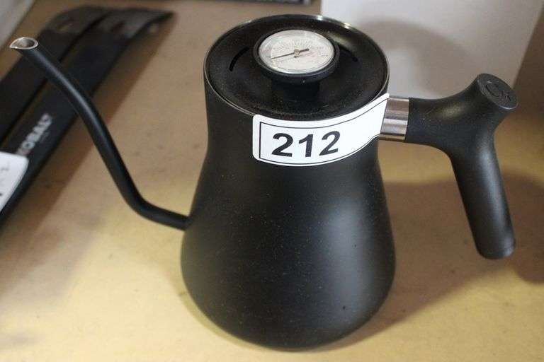 BLACK TEAPOT WITH TEMP GAUGE Dallas Online Auction Company