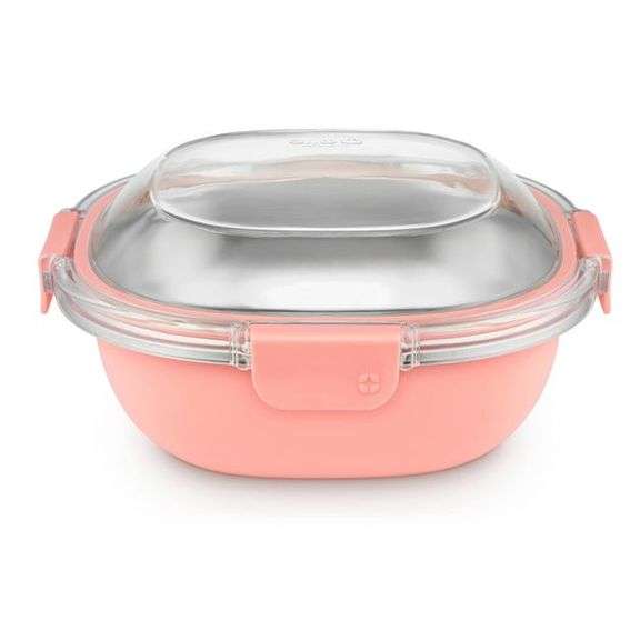 [Retail 16.99] Ello 5 Cup Stainless Steel Lunch Bowl Peach