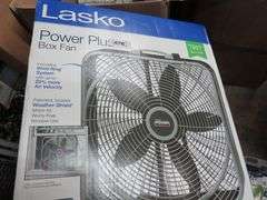 LASKO POWER PLUS BOX FAN 20IN WEATHERSHIELD - Dallas Online Auction Company