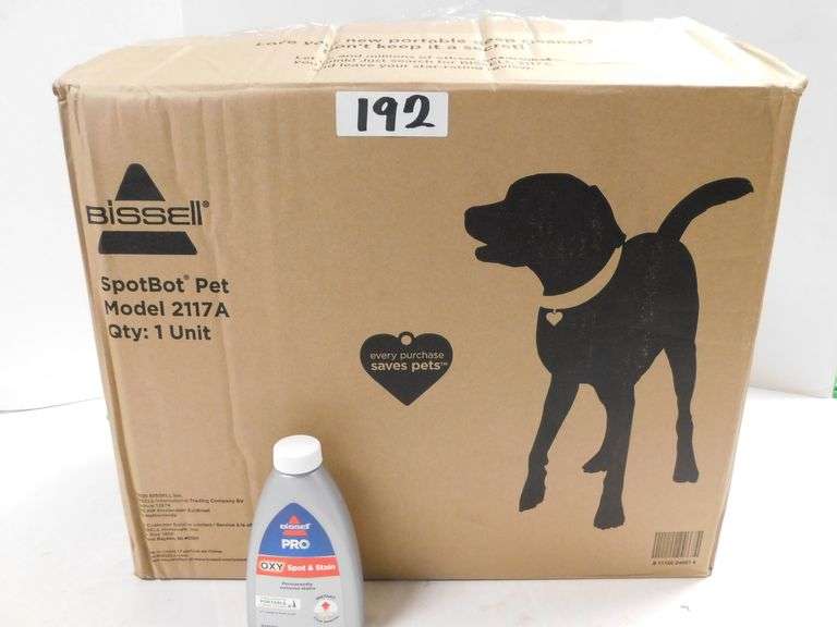 BISSELL SPOTBOT PET HANDSFREE SPOT AND STAIN PORTABLE DEEP CLEANER