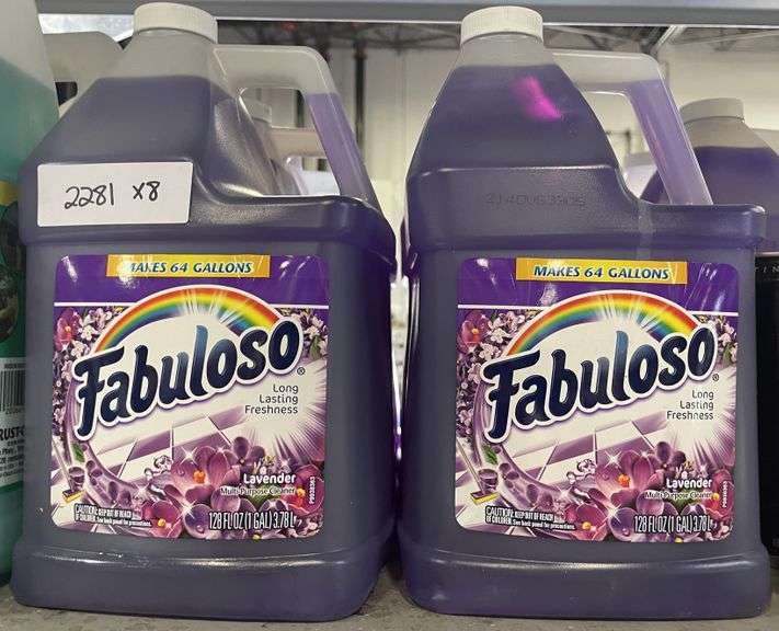 Fabuloso All Purpose Cleaner, Lavender, 128 Oz Dallas Online Auction