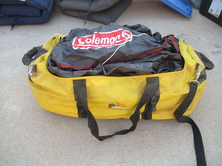 COLEMAN OUTDOOR TENT WITH BASS PRO SHOPS XTREME BOAT BAG MUST PREVIEW
