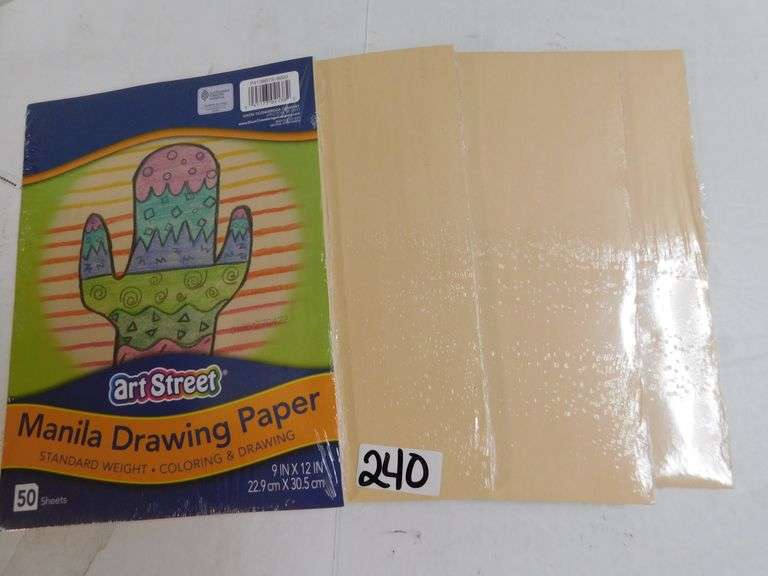 ART STREET MANILA DRAWING PAPER 50 SHEETS PER PACK 9" X 12" Dallas