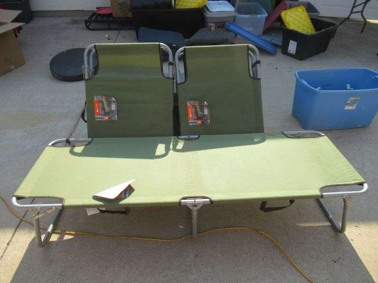 OZARK TRAIL ALUMINUM CAMP COTS 72” X 25” X 14” Dallas Online Auction
