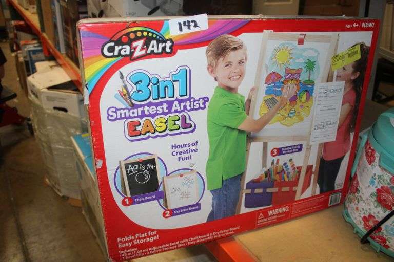 CRAZART 3 IN 1 SMARTEST ARTIST EASEL Dallas Online Auction Company