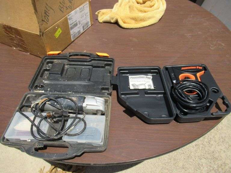 POWERSHOT PRO ELECTRIC STAPLER AND CHICAGO ELECTRIC VARIABLE SPEED