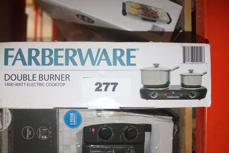 FARBERWARE DOUBLE BURNER Dallas Online Auction Company