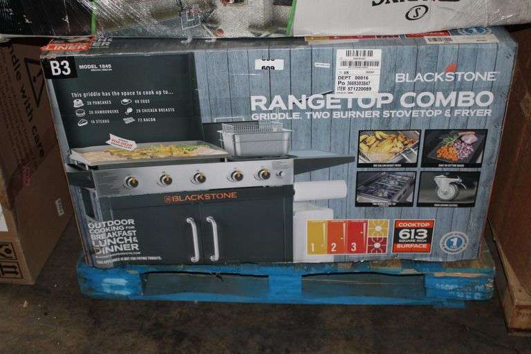 BLACKSTONE RANGETOP COMBO GRIDDLE TWO BURNER STOVETOP AND FRYER RETAILS