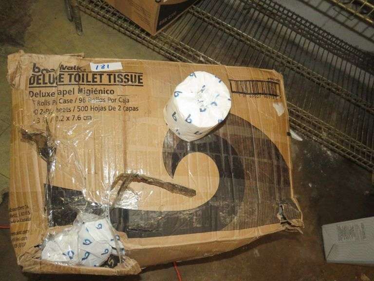 BOARDWALK DELUXE TOILET TISSUE 96 ROLLS Dallas Online Auction Company