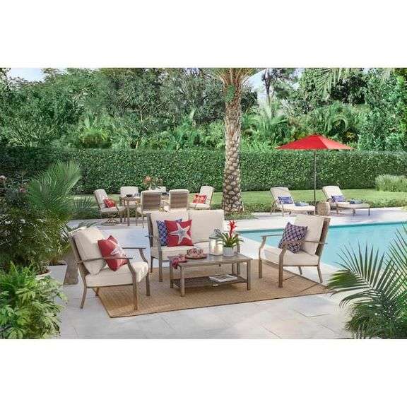 Exclusive Hampton Bay Geneva Brown 4Piece Wicker Outdoor Patio