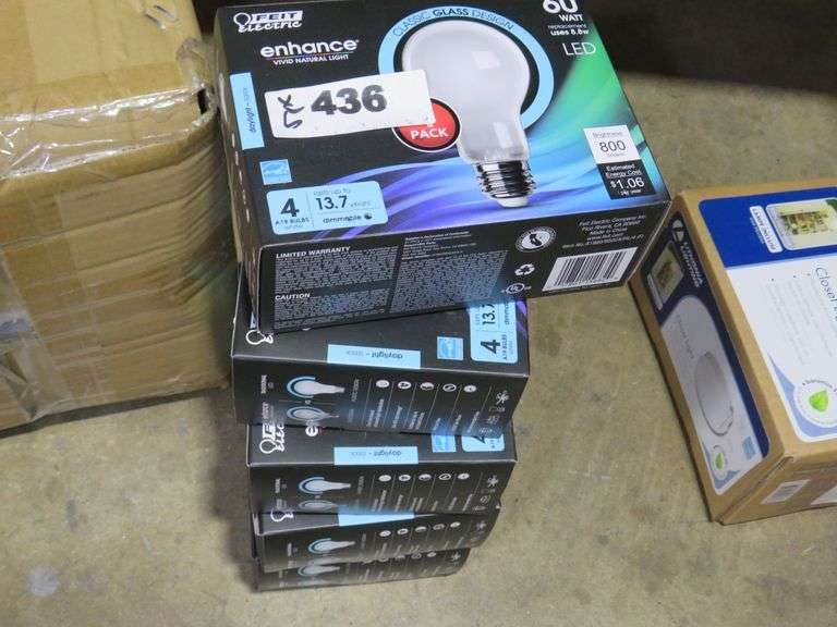FEIT ELECTRIC ENHANCE LED LIGHT BULBS Dallas Online Auction Company