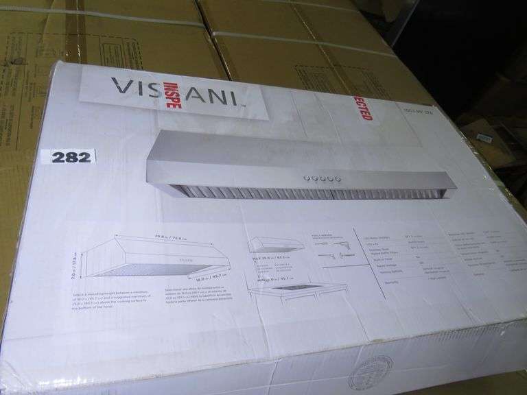 VISSANI 30 IN. W UNDER RANGE HOOD IN STAINLESS STEEL 249