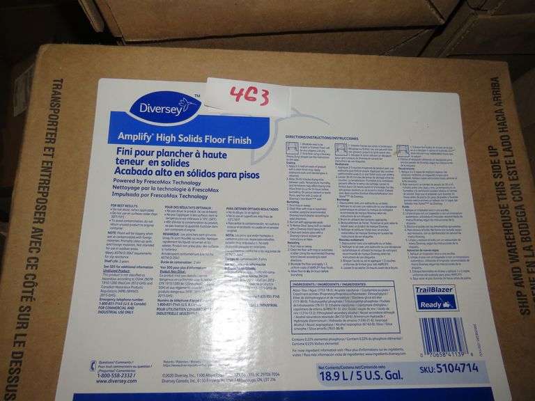 DIVERSEY EMERL MULTISURFACE Dallas Online Auction Company