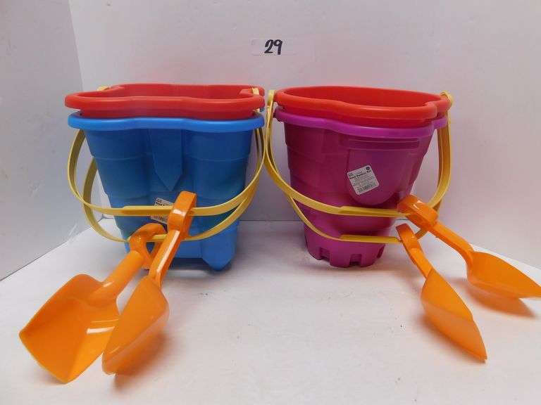 SUN SQUAD 4 PACK SAND BUCKET SET Dallas Online Auction Company