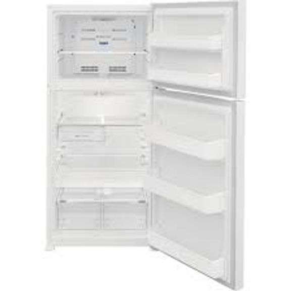 NEW FRIGIDAIRE 18.3 CU. FT. TOP FREEZER REFRIGERATOR IN WHITE RETAIL