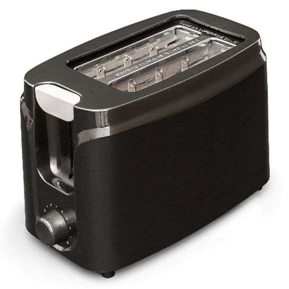 MAINSTAYS 2 SLICE TOASTER BLACK Dallas Online Auction Company