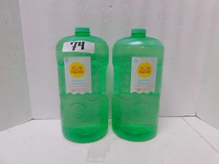 SUN SQUAD BUBBLE SOLUTION 1 GALLON Dallas Online Auction Company