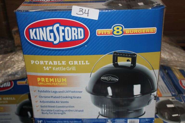 KINGSFORD PORTABLE 14" KETTLE GRILL RETAIL 24.99 Dallas Online