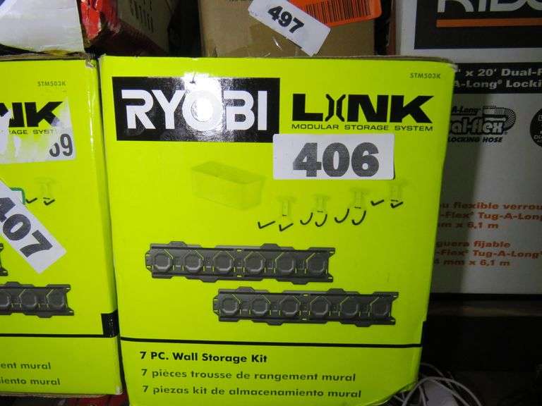 RYOBI LINK MODULAR STORAGE SYSTEM 7 PIECE WALL STORAGE KIT Dallas