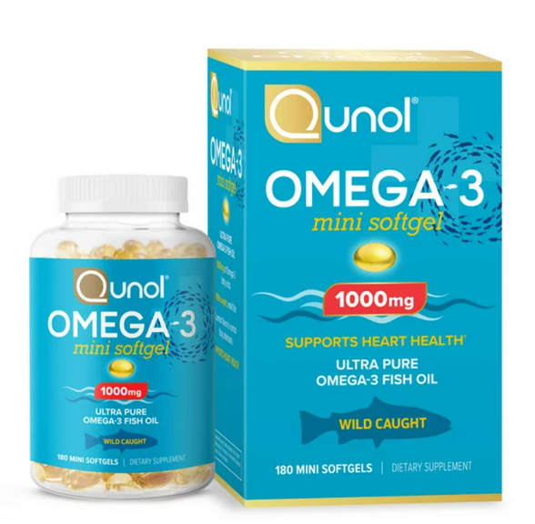 (2pk) Qunol 1000mg Omega3 120ct (Fish Oil) mini Dallas Online