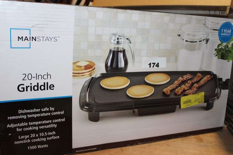 MAINSTAYS 20" GRIDDLE Dallas Online Auction Company