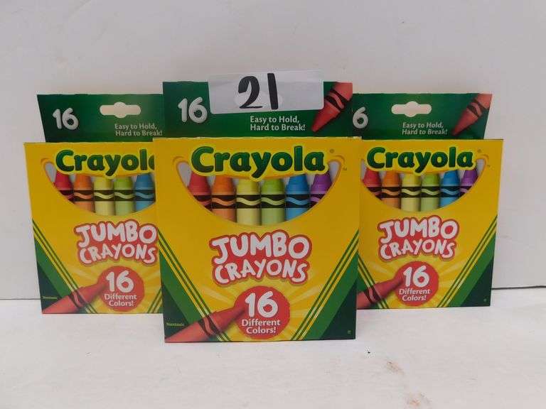 CRAYOLA JUMBO CRAYONS 16 PACK Dallas Online Auction Company