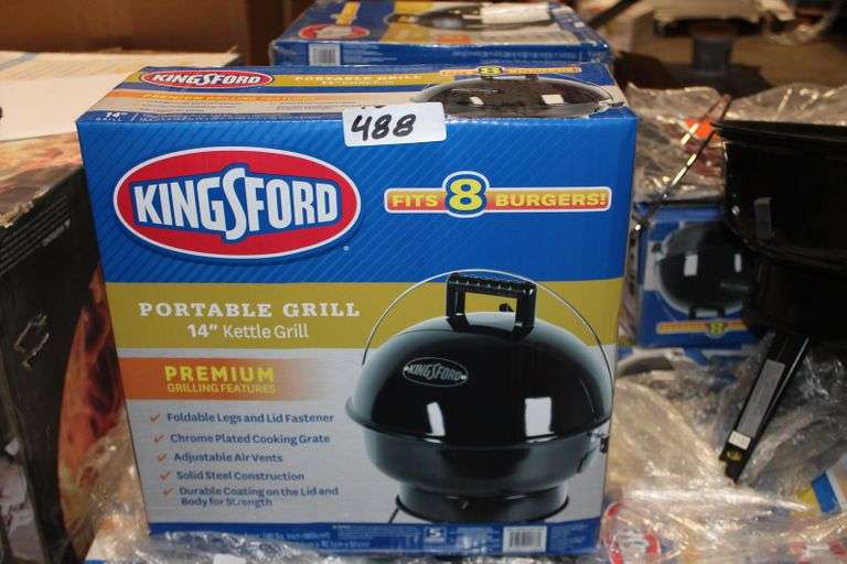 KINGSFORD 14'' PORTABLE CHARCOAL GRILL IN BLACK RETAILS FOR 18.74