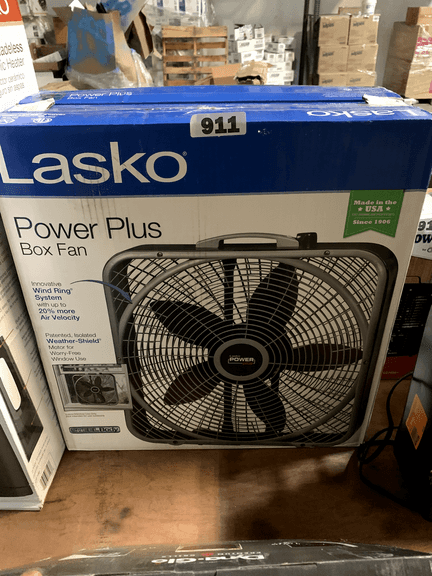 LASKO POWER PLUS BOX FAN - Dallas Online Auction Company