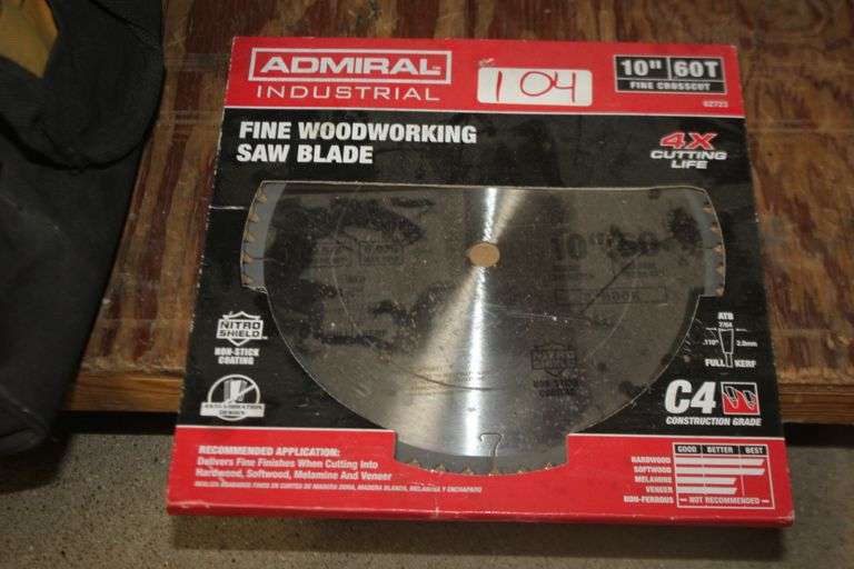 ADMIRAL INDUSTRIAL FINE WOODWORKING SAW BLADE 10IN 60T Dallas Online