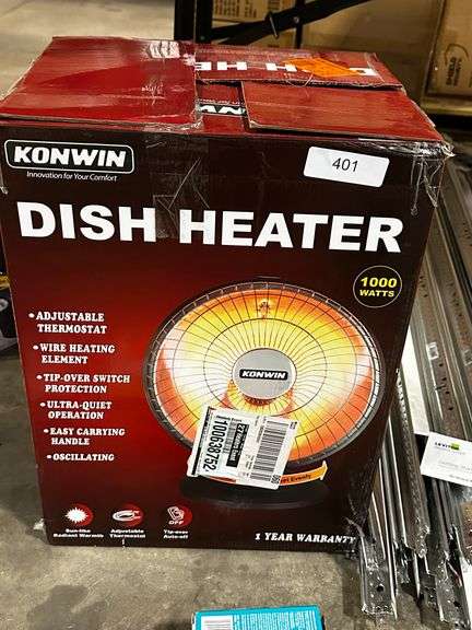 1000-Watt Electric Infrared Space Heater with Oscillation - Dallas Online  Auction Company