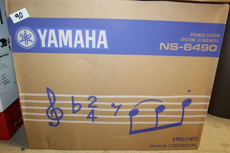 YAMAHA NS6490 3WAY BLUETOOTH BOOKSHELF SPEAKER PAIR IN BLACK FINISH