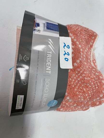 TRIDENT BOHO LUXURY HAND WASH TOWELS - Dallas Online Auction Company