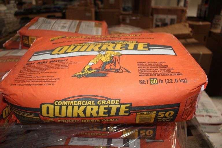 COMMERCIAL GRADE QUIKRETE 50 LB BAG Dallas Online Auction Company