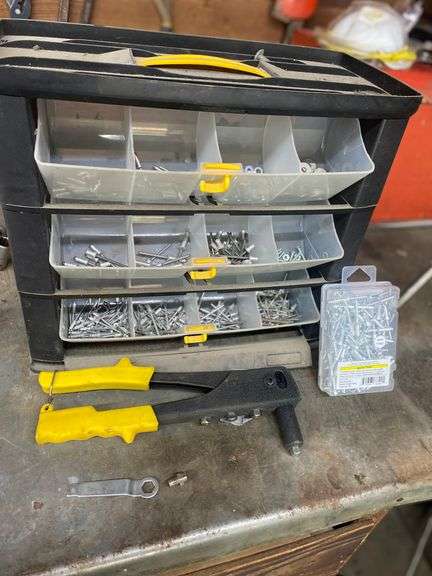 15 Piece Riveting Kit With SIOUX 3X Rivet Gun | Brown Aviation - View #2