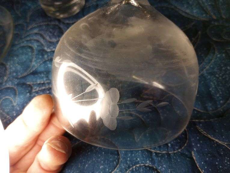 Princess House Heritage pattern etched glassware Integrity Auctioneers