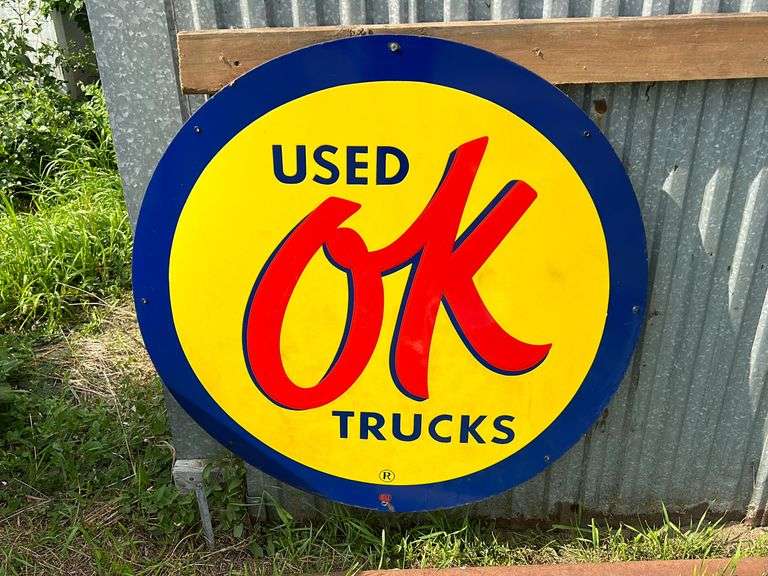 OK Used Trucks Sign Integrity Auctioneers