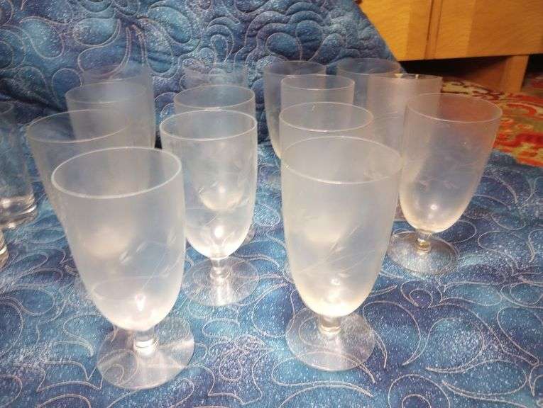 Princess House Heritage pattern etched glassware Integrity Auctioneers