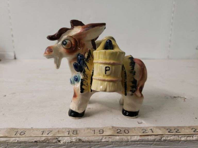 MULE SALT AND PEPPER SHAKER Isabell Auction