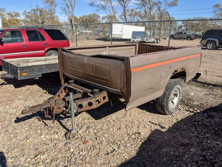 HOMEMADE 6FT. X 8FT. FORD PICKUP BOX TRAILER Isabell Auction