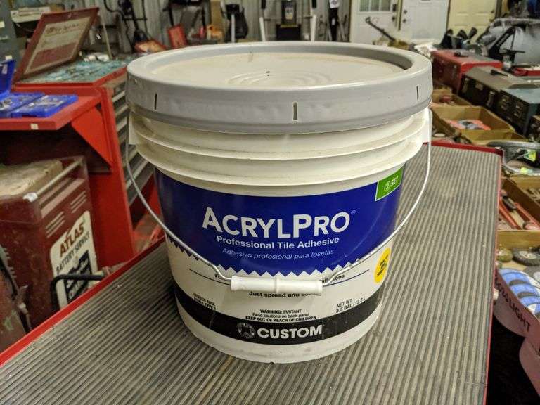 3.5GALLON BUCKET OF ACRYLPRO PROFESSIONAL TILE ADHESIVE Isabell Auction