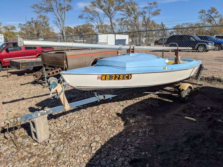1968 HOLSCLAW LUGER 16FT. SAIL BOAT KIT WITH TRAILER Isabell Auction