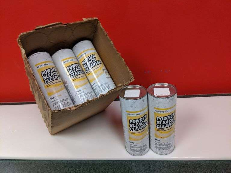 LOT OF (11) 21OZ. CANS OF KEYSTONE POWDER BLEACH CLEANSER Isabell
